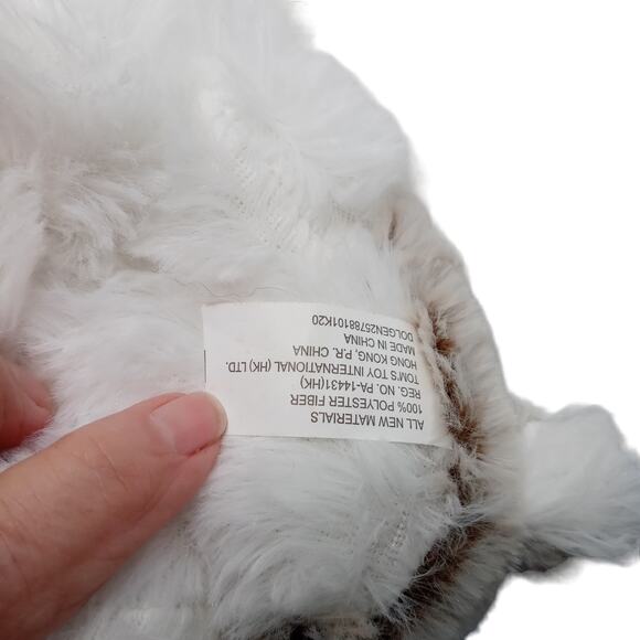 Vintage Plush Bunny Rabbit Toy Brown Iridescent Ears Stuffed Animal Hong Kong - Picture 8 of 11